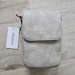 Poiugoya Small Crossbody Bags for Women A-taupe